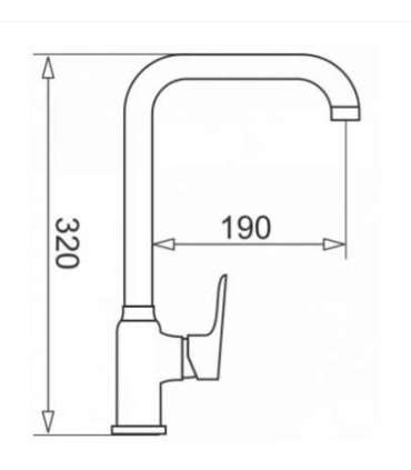 KITCHEN TAP PYRAMIS SILVIO BEIGE SAND014
