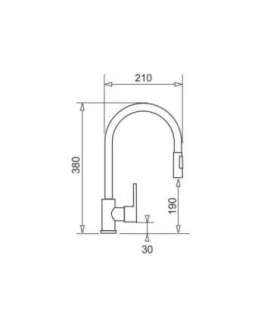 PYRAMIS IDEA volcano Kitchen mixer