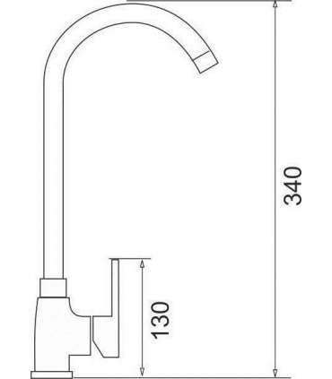 Kitchen faucet PYRAMIS BELLO PLUS black