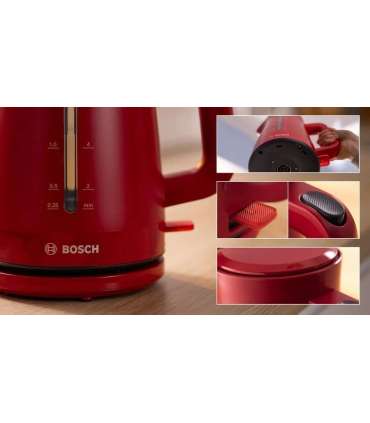 Bosch TWK3M124 electric kettle 1.7 L 2400 W Red
