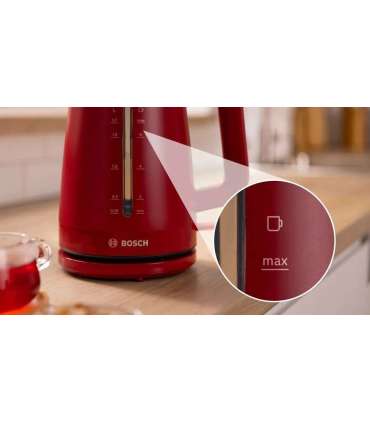 Bosch TWK3M124 electric kettle 1.7 L 2400 W Red