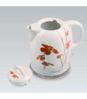 Feel-Maestro MR-066-RED FLOWERS electric kettle 1.5 L 1200 W Red, White
