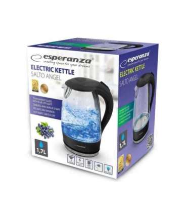 Esperanza EKK011K Electric kettle 1.7 L Black, Multicolor 2200 W