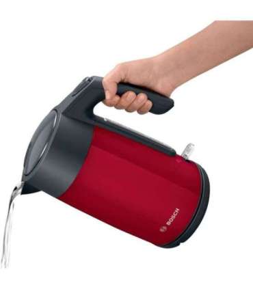 Electric kettle Bosch TWK 7L464, 2400 W, 1.7 l Red
