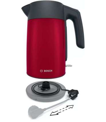 Electric kettle Bosch TWK 7L464, 2400 W, 1.7 l Red