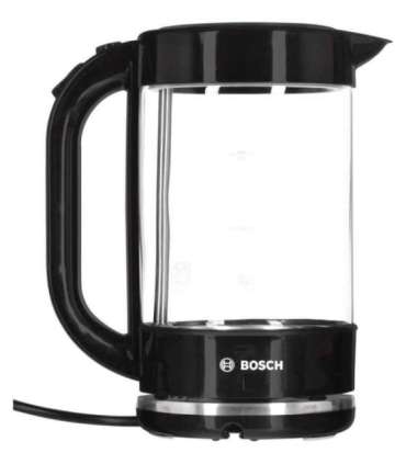Bosch TWK70B03 electric kettle 1.7 L 2400 W Black, Transparent