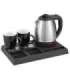Adler AD 1354 Hotel kettle stainless steel 1.2 L + tray with cups black, steel