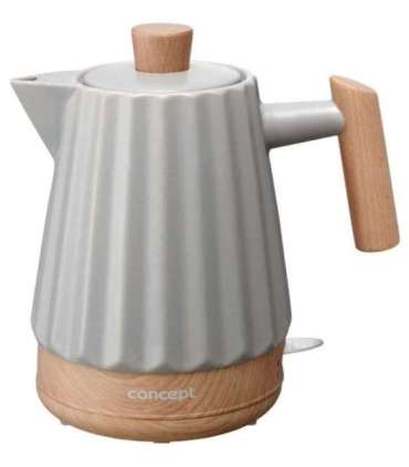 Concept RK0091 Ceramic electric kettle 1.5 l Light grey