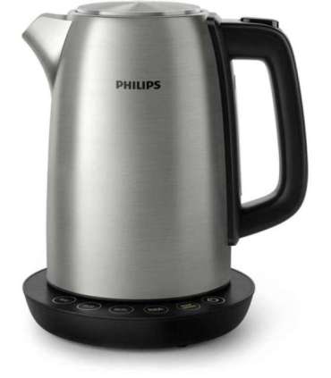 Philips Avance Collection HD9359/90 electric kettle 1.7 L 2200 W Black, Metallic
