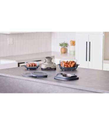 Ninja CRISPi Single 3.8 L 1700 W Hot air fryer Grey, Stone colour, Transparent