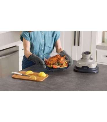 Ninja CRISPi Single 3.8 L 1700 W Hot air fryer Grey, Stone colour, Transparent