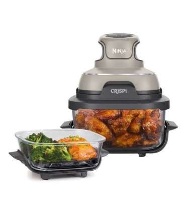 Ninja CRISPi Single 3.8 L 1700 W Hot air fryer Grey, Stone colour, Transparent