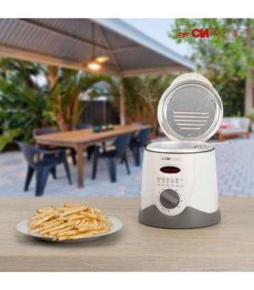 Clatronic FFR 2916 Single 1 L Stand-alone 900 W Deep fryer Grey, White