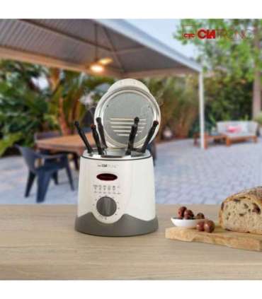 Clatronic FFR 2916 Single 1 L Stand-alone 900 W Deep fryer Grey, White