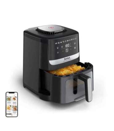 Tefal Easy Fry Silence EY5568E0 fryer Single 5 L Stand-alone Hot air fryer Black, Stainless steel