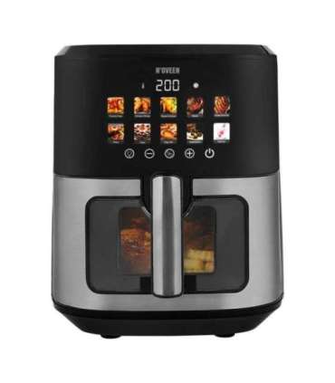 N'oveen AF770 X-LINE Greaseless deep fat fryer Black, Silver