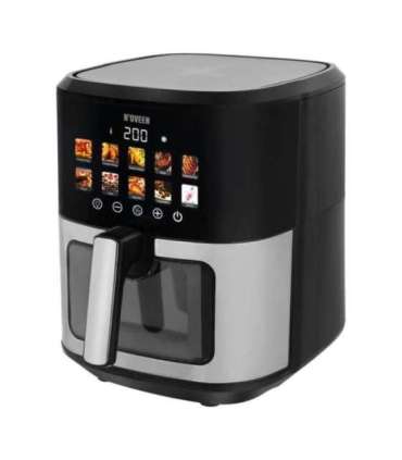 N'oveen AF770 X-LINE Greaseless deep fat fryer Black, Silver