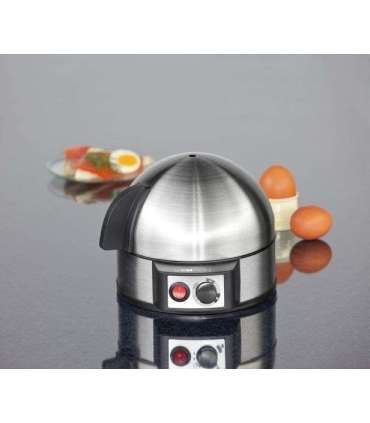 Clatronic EK 3321 egg cooker 7 egg(s) 400 W Black, Stainless steel