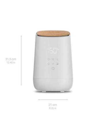Medisana AH 680 humidifier Ultrasonic 2.6 L White, Wood 24 W