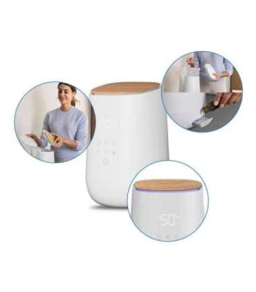 Medisana AH 680 humidifier Ultrasonic 2.6 L White, Wood 24 W