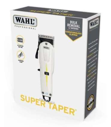 WAHL Cordless Super Taper Black, White Lithium-Ion (Li-Ion)