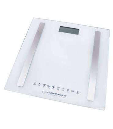 Esperanza EBS016W personal scale Square White Electronic personal scale
