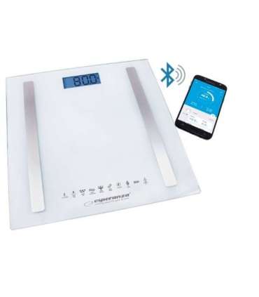 Esperanza EBS016W personal scale Square White Electronic personal scale