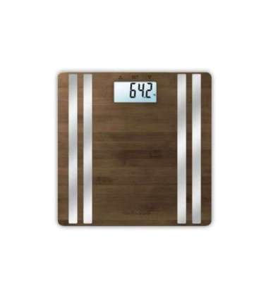 Medisana BS 552 Rectangle Bamboo, Silver Electronic personal scale