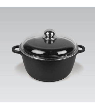 Maestro MR-4628C Pot with lid 28 cm 5,8 l Black