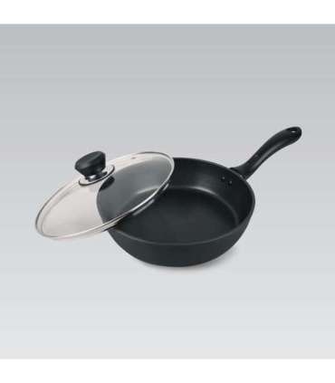Maestro MR-1205-28 Frying pan with lid, 28 cm, black