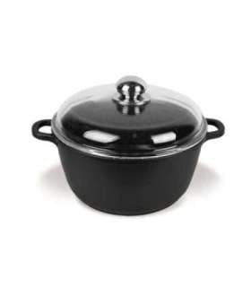 Maestro MR-4616C Pot with lid 16 cm 1 l Black