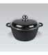 Maestro MR-4616C Pot with lid 16 cm 1 l Black