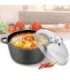 Maestro MR-4616C Pot with lid 16 cm 1 l Black