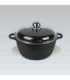 Maestro MR-4624C Pot with lid 24 cm 4 l Black