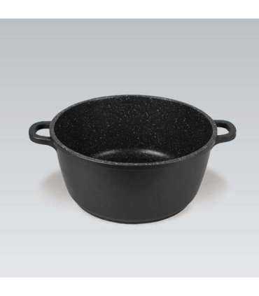 Maestro MR-4624C Pot with lid 24 cm 4 l Black