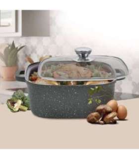 Maestro MR-2828 Pot with lid 28 cm 8 l Black