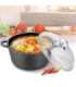 Maestro MR-4620C Pot with lid 20 cm 2,1 l Black