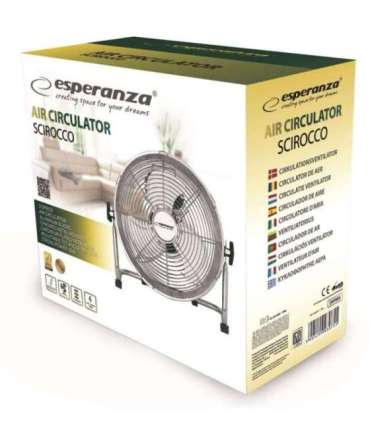 Esperanza EHF005 Scirocco Circulating Fan 12'', chrom