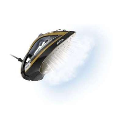 Tefal FV9865E0 iron Dry & Steam iron Durilium Autoclean soleplate 3000 W Black, Gold