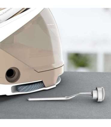 Tefal Pro Express Eco GV9E22E0 steam ironing station 2200 W 1.8 L Durilium AirGlide Autoclean soleplate Beige, White