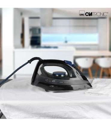 Clatronic DB 3703 iron Dry & Steam iron Stainless Steel soleplate 1800 W Black, Grey