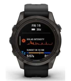 Garmin fēnix 7S Pro 3.05 cm (1.2") MIP 42 mm Digital 240 x 240 pixels Touchscreen Black Wi-Fi GPS (satellite)