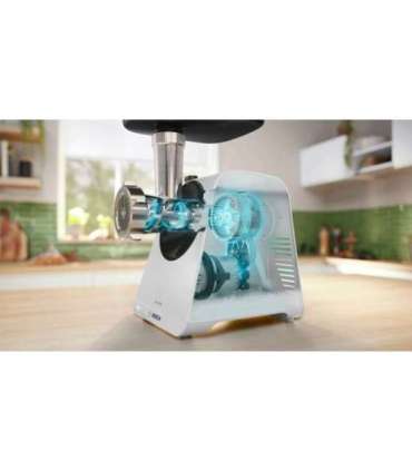 Bosch Serie 4 MFWS420W mincer 1900 W White, Black
