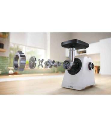 Bosch Serie 4 MFWS420W mincer 1900 W White, Black