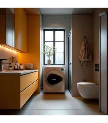 GreenBlue GB405 Tumble Dryer Electric Clothes 830W 3kg Mini Travel Vented Freestanding Wall Mount 5 Drying Programs