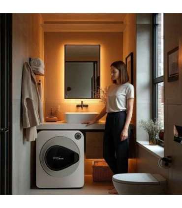 GreenBlue GB405 Tumble Dryer Electric Clothes 830W 3kg Mini Travel Vented Freestanding Wall Mount 5 Drying Programs