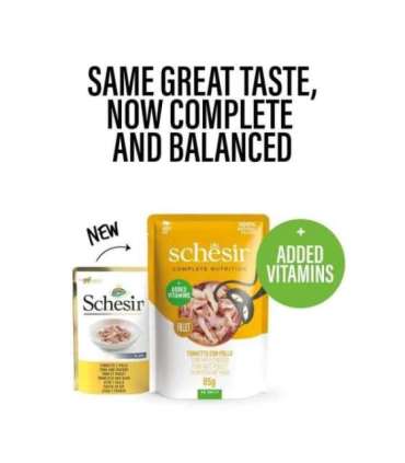 SCHESIR in jelly Tuna with chicken - wet cat food - 85 g