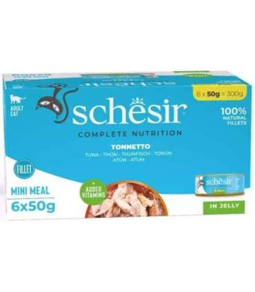 SCHESIR Tuna in jelly - wet cat food - 6x50g