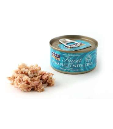 FISH4CATS Tuna fillet with crab - wet cat food - 70g