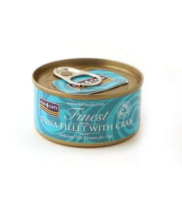 FISH4CATS Tuna fillet with crab - wet cat food - 70g